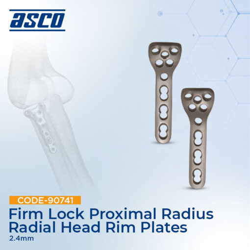 Medical Plate Rims FIRM-LOCK PROXIMAL RADIUS, RADIAL HEAD RIM PLATES 2.4MM | ASCO Medical
