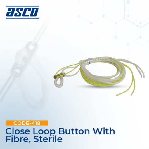 Loop Button Dy CLOSE LOOP BUTTON WITH FIBRE, STERILE | ASCO Medical